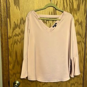 Roz & Ali Romantic Pink Blouse with Belle Sleeves